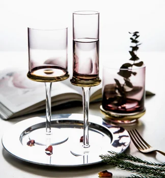 

Creative Electroplated Glasses Wine Glass Cup Goblet High Quality Champagne Glasses Home Gold-plated Wine Glasses Cups LFB364
