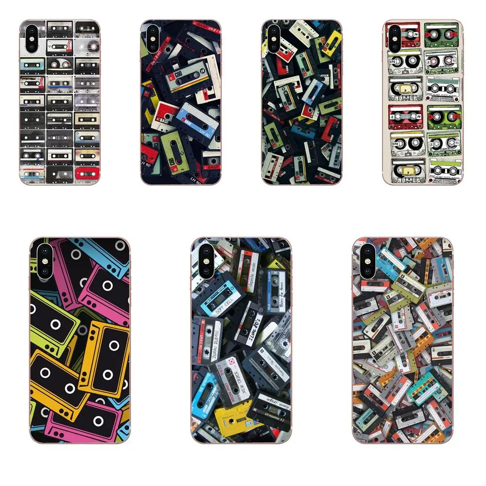 

Vintage Magnetic Tape Cassette For Galaxy J1 J2 J3 J330 J4 J5 J6 J7 J730 J8 2015 2016 2017 2018 mini Pro Soft Fashion Cell Case