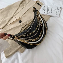 Модная нагрудная сумка женская сумка через плечо из искусственной кожи на цепочке жемчужная клетчатая сумка через плечо роскошные сумки женские дизайнерские сумки