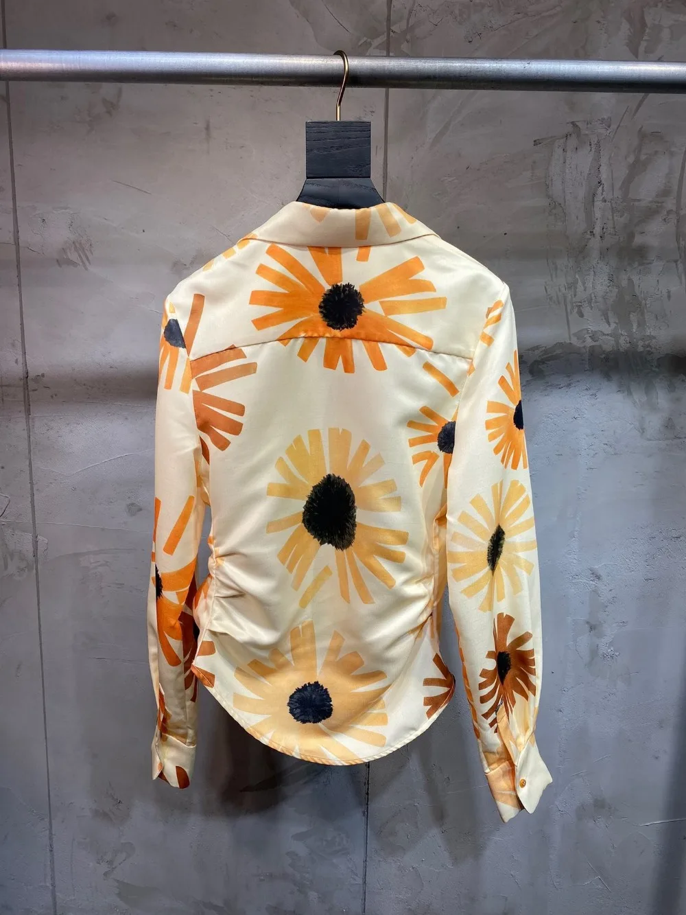 2019FW winner модная женская рубашка с цветочным принтом и v-образным вырезом, блузка, Женские повседневные топы, рубашка с длинным рукавом ddxgz2 11,22