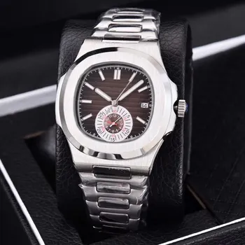 

AAA PP Automatic machinery 39mm luxury watch men Small dial work sweeping movement model No battery watches Nautilus rolexable