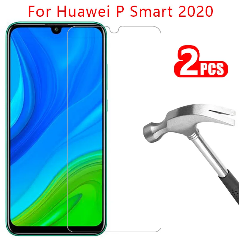 Защитное стекло для huawei p smart 2020 протектор экрана закаленное huawey psmart smar smat