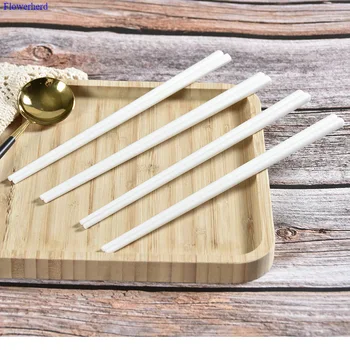 

Ceramic Chopsticks, Pure White, Home Gifts, Good Health, High-end Chopsticks, High Temperature, Easy To Clean Cute Chopsticks