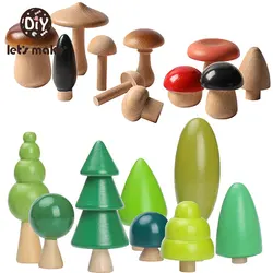 Jouet éducatif Montessori pour enfants, mobilier de bureau en bois, arbre de forêt, jeu d'équilibre de champignons, décoration de chambre de bébé 