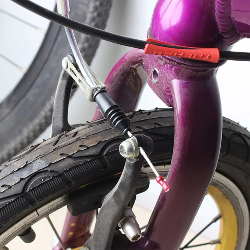 

4 Pcs/pack Mountain Folding Bicycle Dust Jacket Brake Line V Elbow Protection Cover Accessories Rubber Sleeve