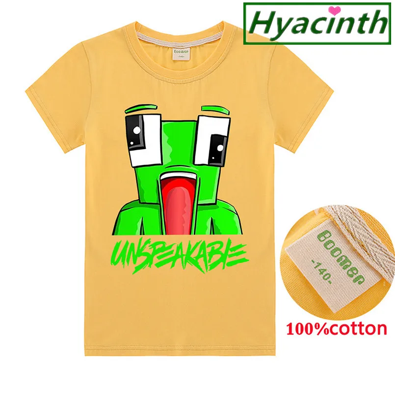 Morgz You tuber vlog T shirt unspeakable letter baby boy T Shirt Kids cotton hoodie clothing boys girls black t shirts clothes