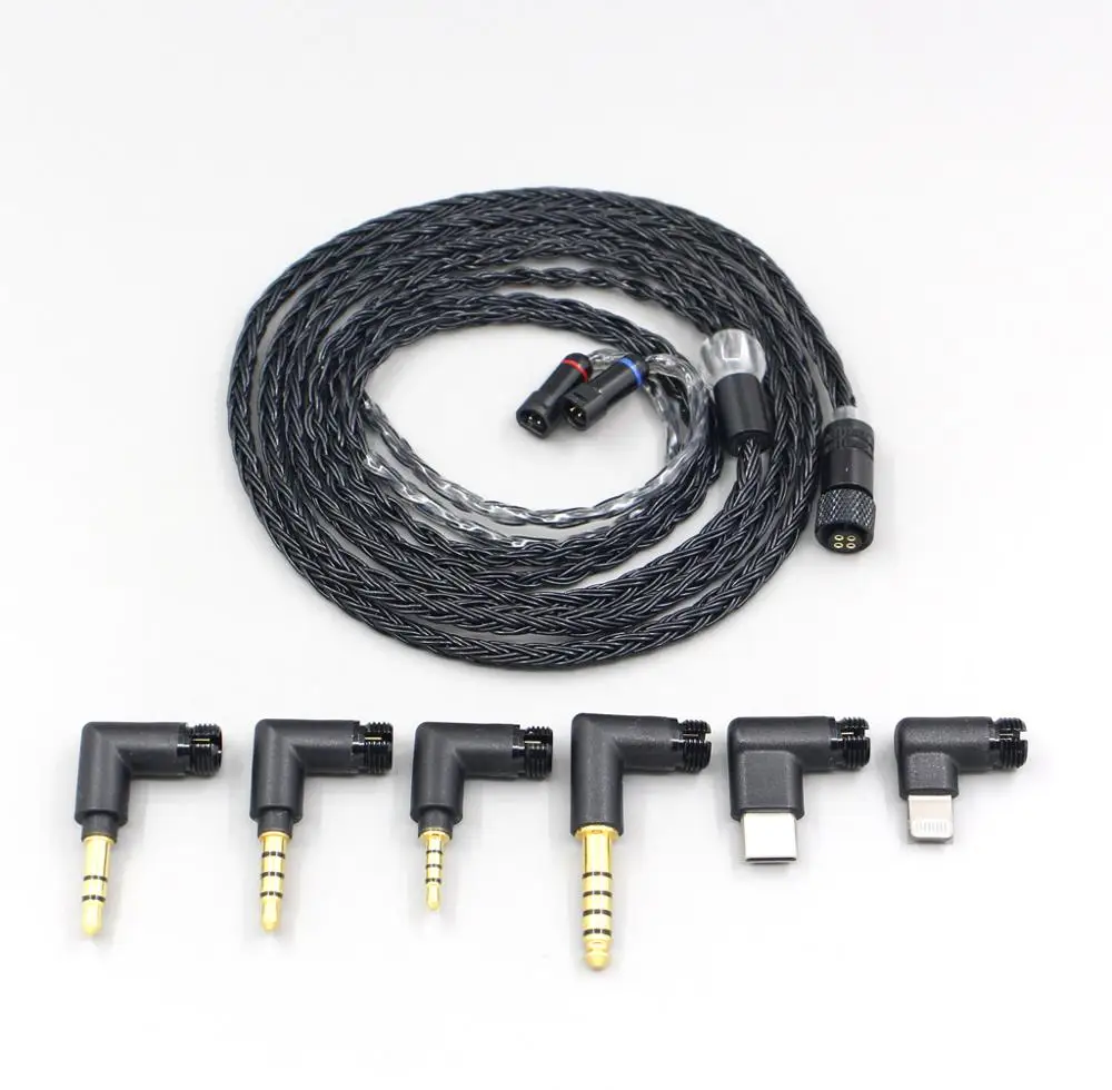 LN006981 16 ядер черный OCC Awesome все в 1 кабель для наушников Sennheiser IE8 IE8i IE80 IE80s