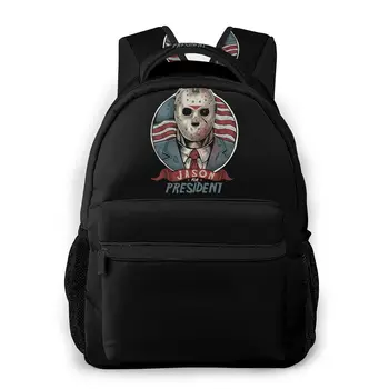 

Jason For President New Pattern knapsack Friday the 13th Teens Books Backpack