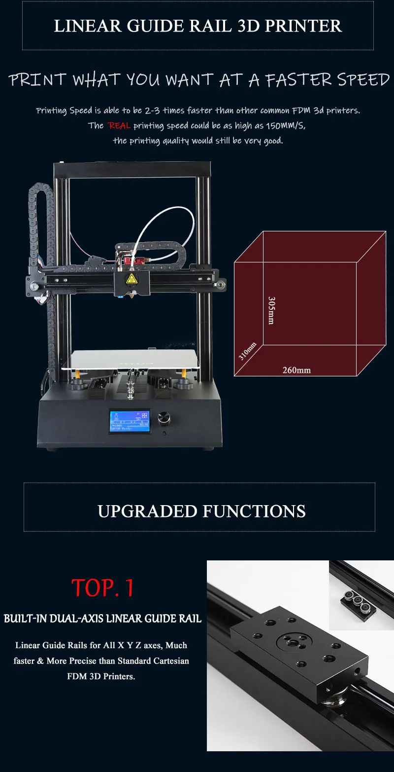 Ortur4 V1 V2 промышленный 3d принтер настольный Большой размер высокая точность FDM 3d принтер образование новейший DIY комплект Горячая кровать