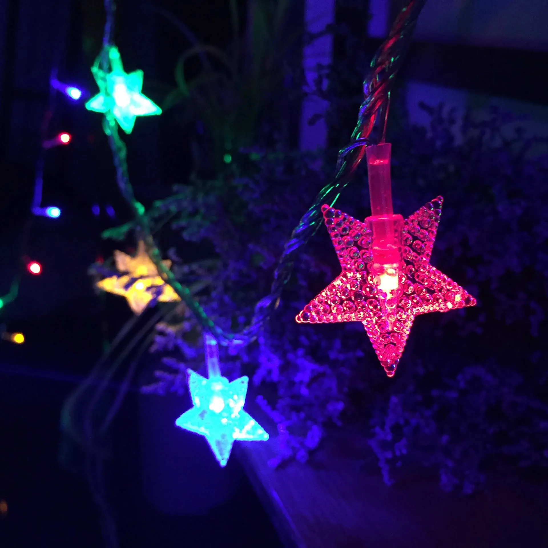 

Colorful Lights Halloween Star LED String Lights Decorative String Lights Bar Outdoor Battery Light Holiday Lights