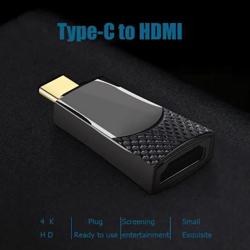 4K 1080P HD type-C HDMI адаптер Портативный USB 3,1 в HDMI конвертер видео и аудио адаптер для HDTV телефоны лэптоп