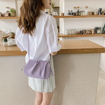 

2020 Summer New Bag Folds Small Fresh Female Bag Korean Version Of the Simple Messenger Bag Female ins Wild Shoulder Bag
