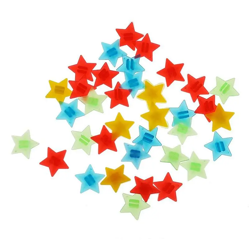 Bike Bicycle Wheel Spoke Star Beads Clips Plastic Clip Bead For Decoration 36Pcs | Спорт и развлечения