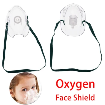 

1pc Disposable Family Adult Children Oxygen Face Shield With Double Nasal Oxygen Tube Set Nebulizer Conduit Independent Packa
