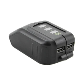 

USB Converter Charger Dual Port for DEWALT DCB091 12V 18V 20V Li-Ion Battery Converter Adapter for Cold Suit and Phone