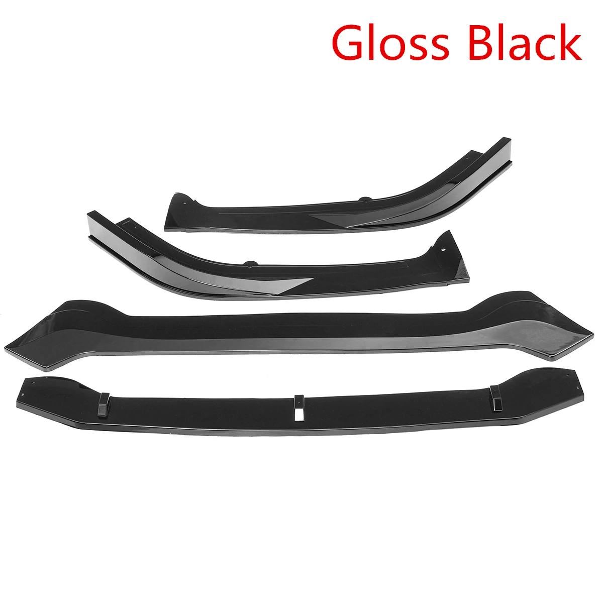 Комплект из углеродного волокна/Черный Автомобильный передний бампер сплиттерная губа Комплект кузова спойлер защита выхлопного отверстия для Nissan для Altima - Цвет: Gloss Black