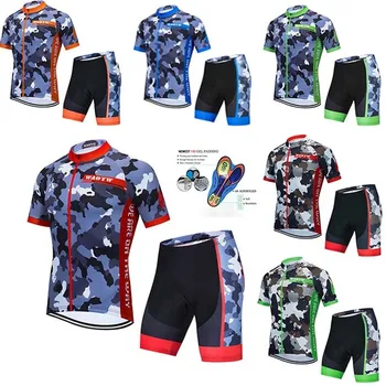 

2020cycling jersey maillot ciclismo men's short sleeve mountain bike road bike jersey camouflage breathable mountain bike jersey