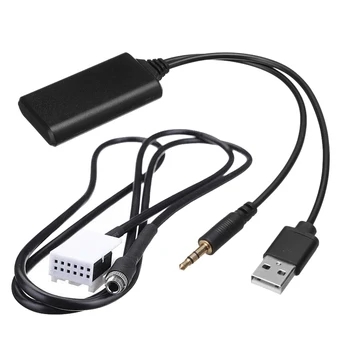 

Car 12Pin 3.5mm Bluetooth Module Wireless Radio AUX Adapter o Cable for Peugeot 207 307 407 308 Citroen C2 C3 RD4