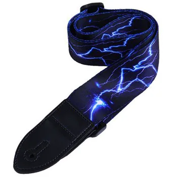 

Colorful Nylon Guitar Strap for Acoustic Electric Guitar and Bass Guitar Belt Adjustable Colorful Printing Wind Fire Section