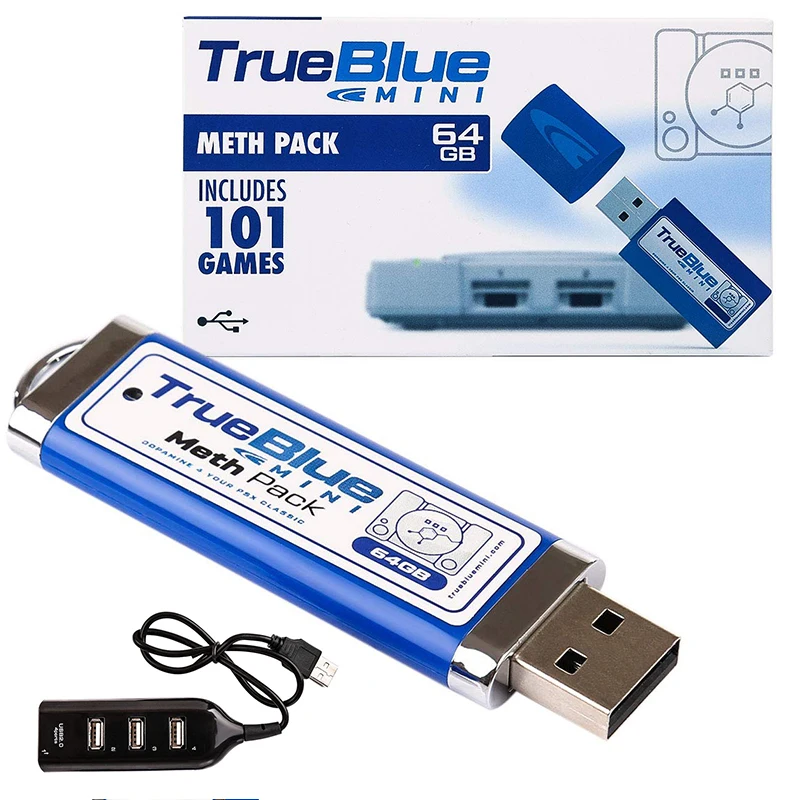 2 Players V2 64GB True Blue Mini Meth Pack для PlayStation Classic Games & Accessories 101 Games|Запасные части| |