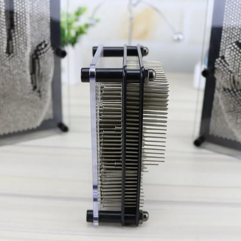 Greatest  Plastic colorful desk toys funny game Pin art 3D clone shape pin art Shoumo needle child face palm 