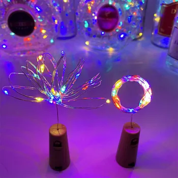 

3M 30LED Night Fairy Waterproof Button Cell Powered Silver Copper Wire Mini Fairy String Lights Bottle Lamp Xmas Wedding