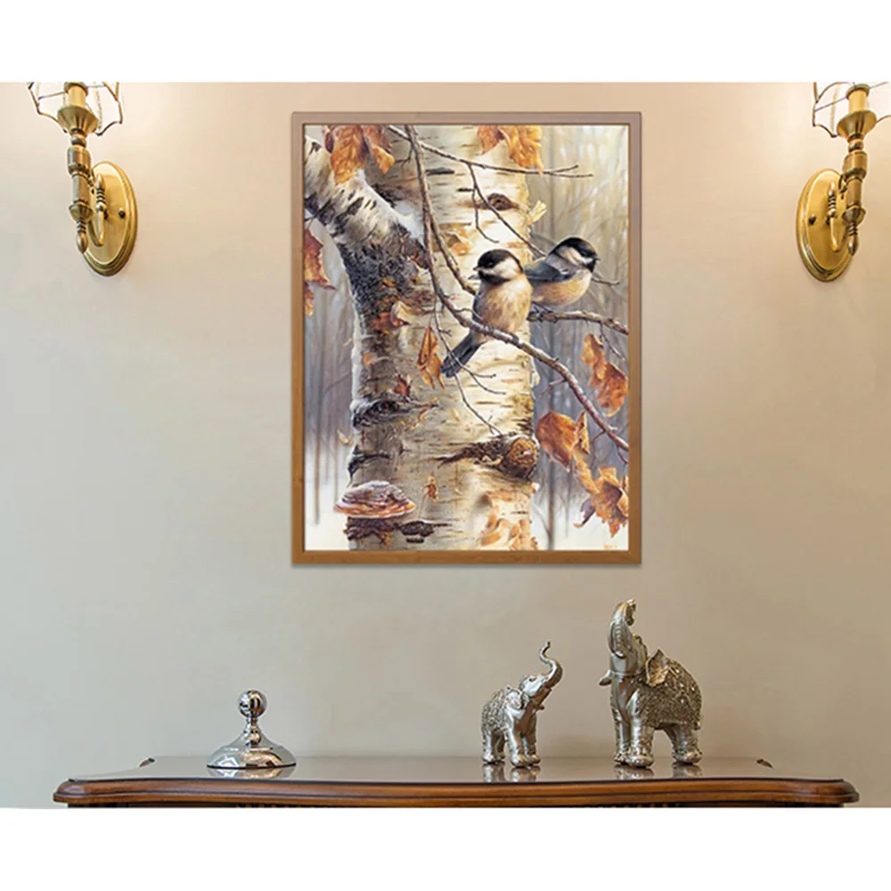 

5D Diamond Painting Embroidery Bird On The Branch Pattern Cross Stitch new