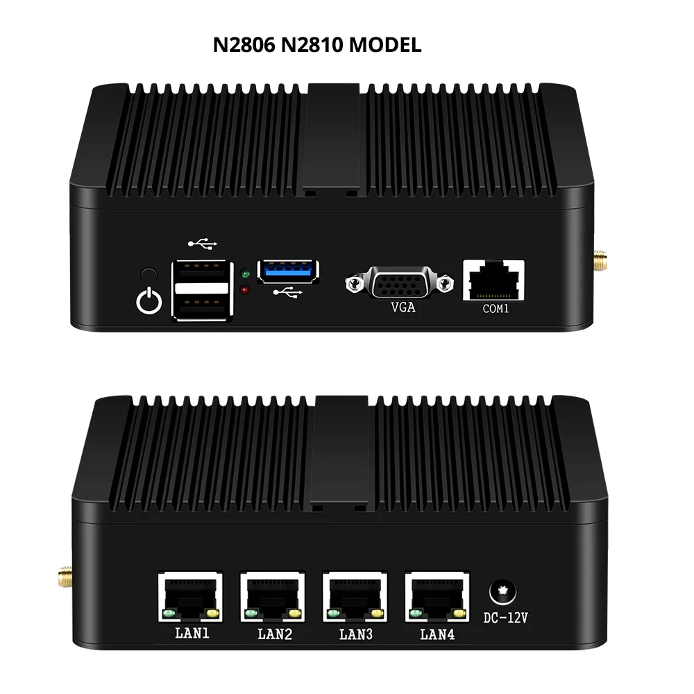 XCY Intel Celeron J1800 J1900 N2806 брандмауэр мягкий маршрутизатор мини ПК Intel Gigabit Ethernet NIC 4xRJ45 WiFi USB HDMI VGA SIM Pfsense