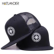 HATLANDER, оригинальные бейсболки для мужчин и женщин, черная бейсболка, высокое качество, крутая хип-хоп кепка, 6 панелей, кепка для грузовика