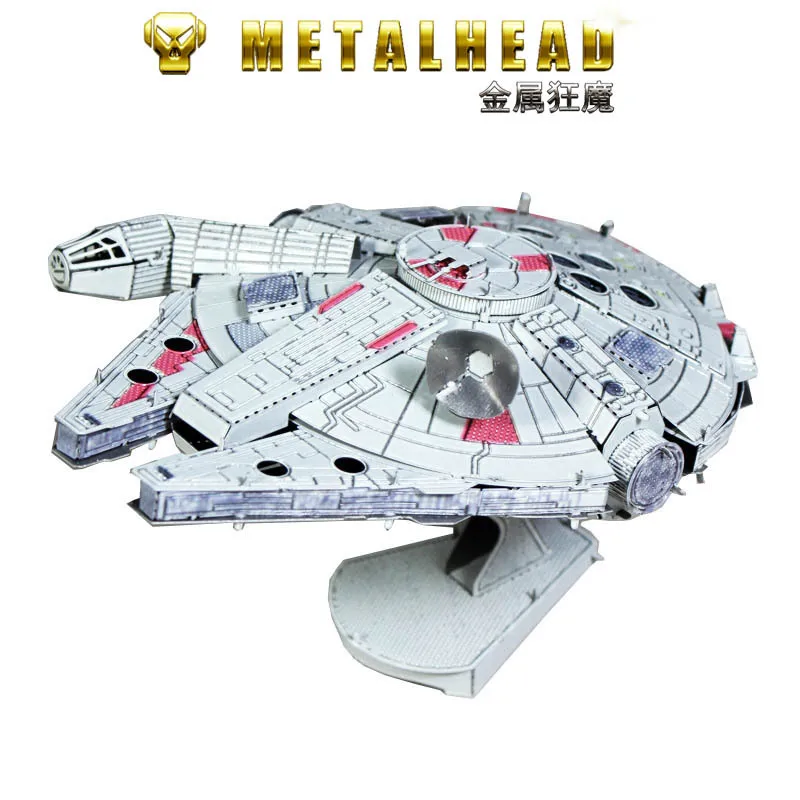 

Love Spell All-Metal Stainless Steel DIY Assembled Model 3D Glue-free Handmade Assembled Color Millennium Falcon