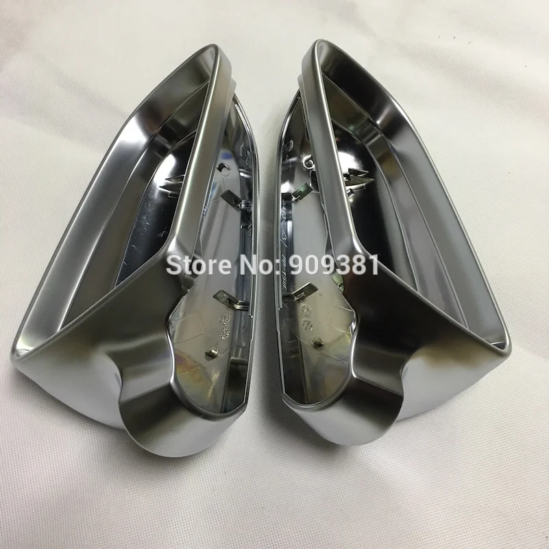 BODENLA Matt Chrome Mirror Cover Rearview Side Mirror Caps S Line For Audi A4 B6 B7 A6 C6 (2003-2007) S4