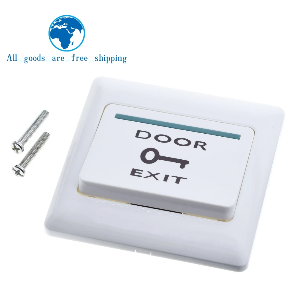 

M6 Surface Mounted Entrance Guard Exit Push Button Switch Fire Resistant Material Doorbell 86mm Switch