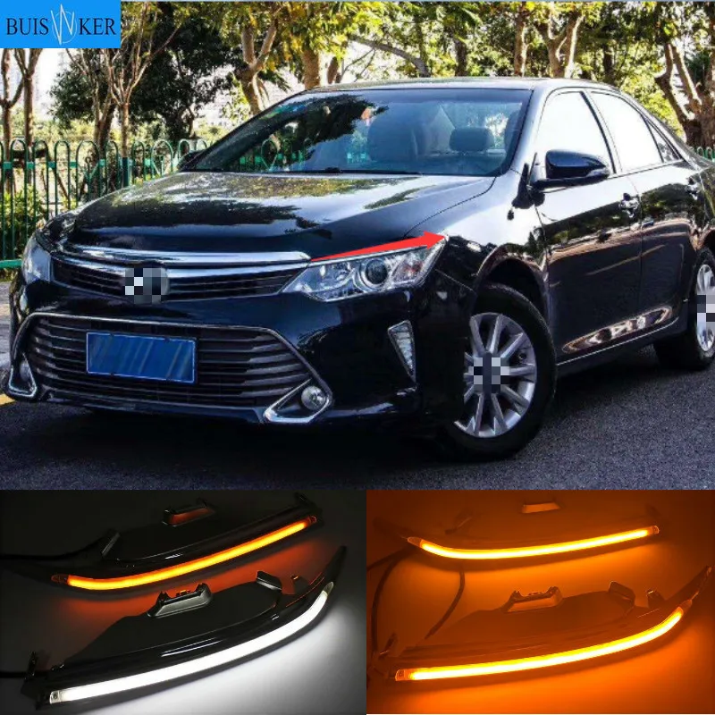 

Светодиодные дневные ходовые огни для Toyota Camry 2015, 2016, 2017, 2018, 2 шт.