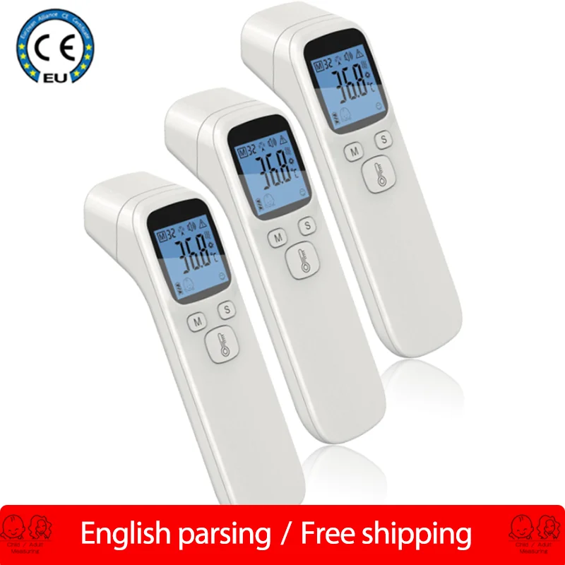 

Forehead Gun Digital Infrared Thermometer Gun Probe Non-Contact Boby Temperature Humidity Sensor Baby Children Meter human