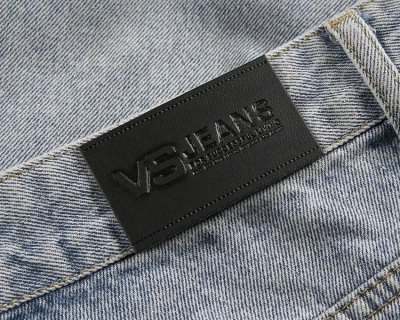 Apparel Leather Jeans Labels, Leather Label Jeans Genuine