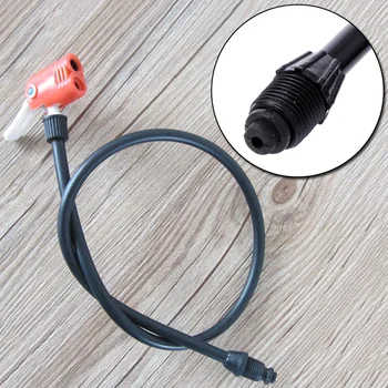 

1* Bike Bicycle Air Pump Hose Basketball Tire Inflator Tube UK US French Nozzle Universal Compatible