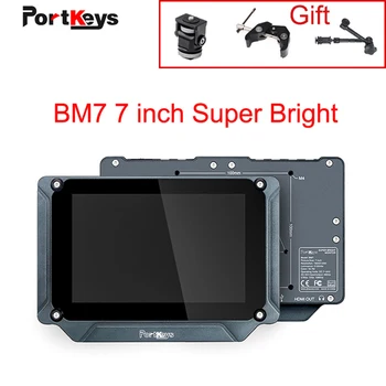 

PortKeys BM7 7 inch Camera Field Monitor Super Bright 2000nit HDMI 3G-SDI Full HD with 3D LUT and HDR Preview,Video Monitor