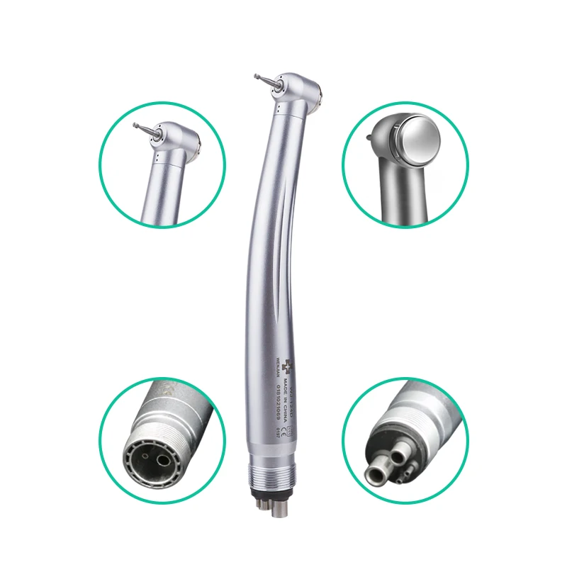 

WenJian Dental 2/4 Hole High Speed Handpiece Anti Back Suction Triple Water Spray Standard Head Dentistry Equipment Dentist