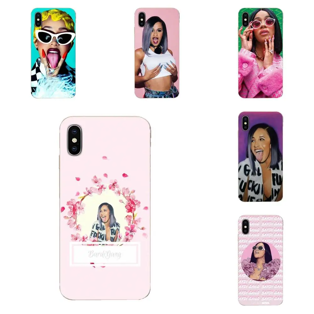Soft TPU Covers Cases Cardi B Tongue For Samsung Galaxy J1 J3 J4 J5 J6 J7 A10 A20 A20E A3 A40 A5 A50 A7 2016 2017 2018 | Мобильные