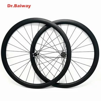 

38*25mm 700c tubular asymmetry carbon wheelset road bike disc wheels NOVAtec 411SB/412SB 100*9 135*9mm carbon wheelset