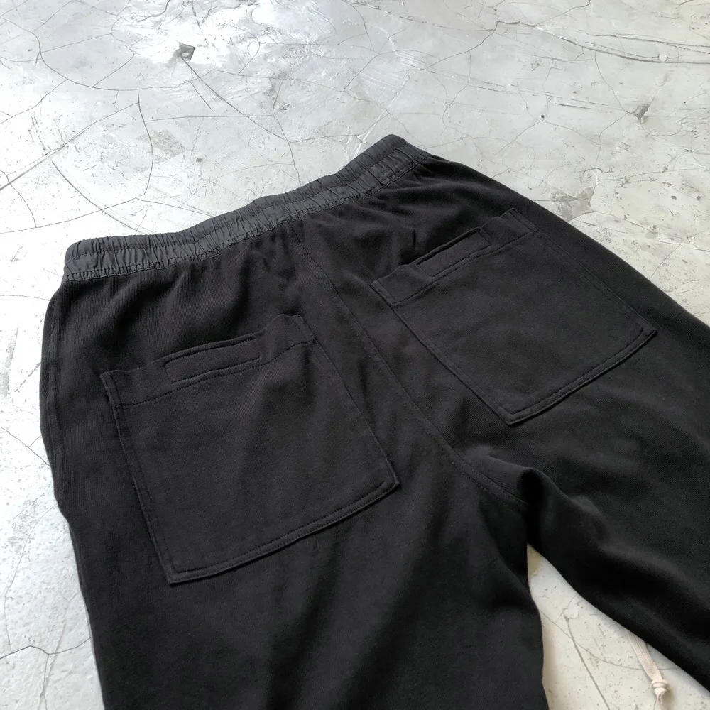 Best Quality Tan/Black Drawstring Sweatpants Relaxed fit Kanye Cotton Trousers Streetwear brown sweatpants