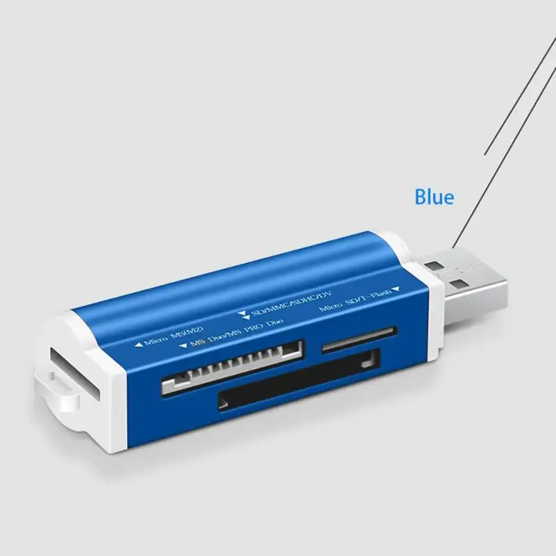 Многофункциональный адаптер для чтения карт памяти Micro USB 2,0 4 в 1 для Micro SD TF M2 MS