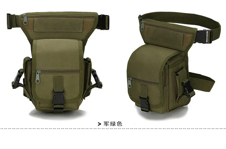 army green AOKALI 5L водонепроницаемый нейлон 800D Rider ножная сумка для мужчин и женщин винтажные дорожные хип поясная сумка Талия, бедро-пакет - Цвет: army green