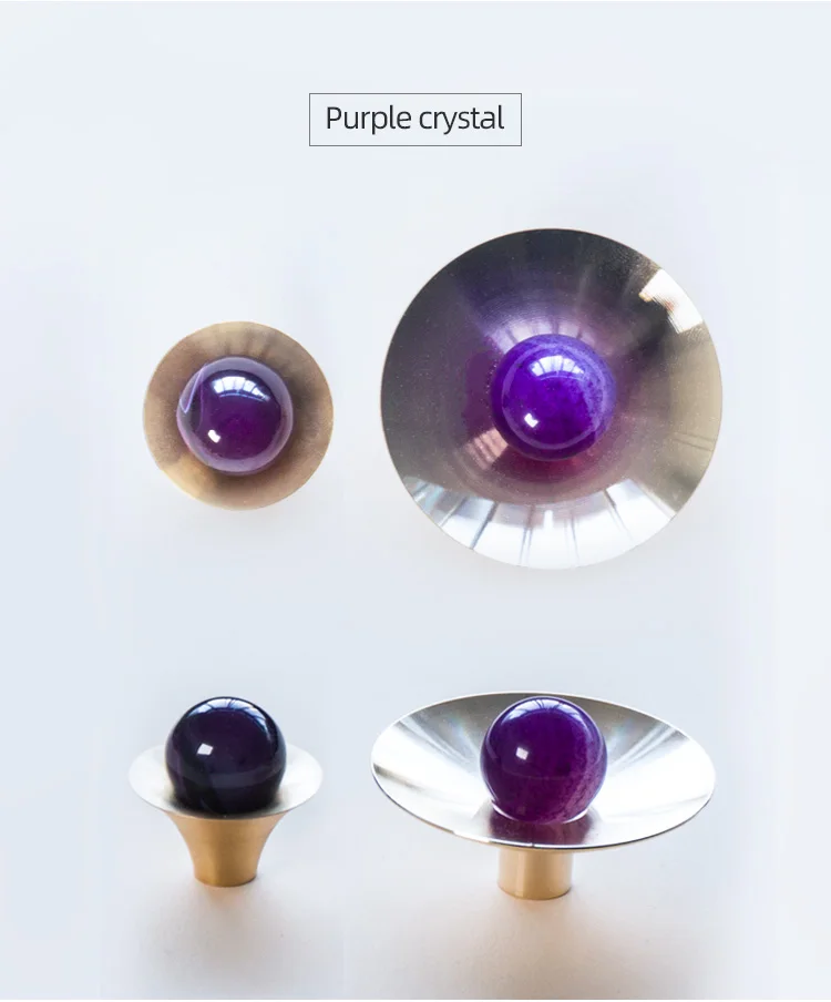 cristal redondos da novidade pedra puxam e