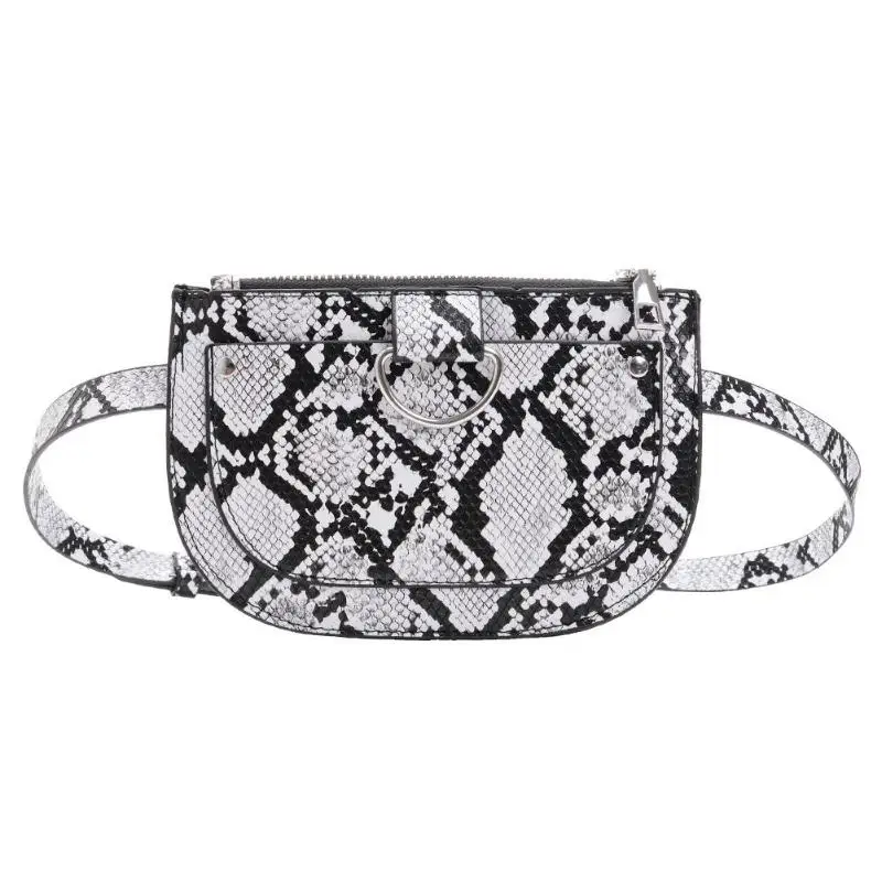 Silver Женская сумка-клатч на молнии, сумка на грудь, поясная сумка через плечо, кожаные сумки - Цвет: Silver