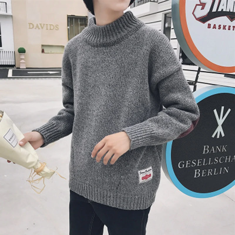 2019 Winter Trend Wild Knit Sweater Thickening Twist Corduroy Men's Casual Loose Round Neck Sweater 2019 Winter Trend Wild Knit Sweater Thickening Twist Corduroy Men's Casual Loose Round Neck Sweater