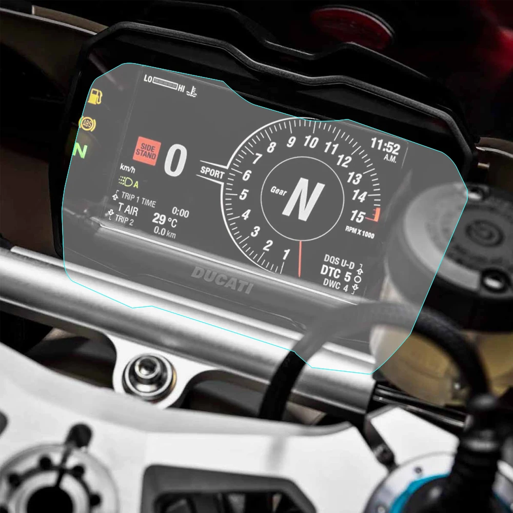 

Panigale V4 Instrument Cluster Scratch Screen Protection Film Dashboard Screen Protector For Ducati Panigale V4 2018 2019 2020