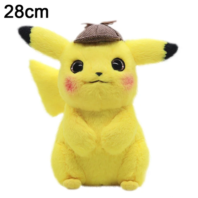 Anime Plush Detective  Pikachus Movie Star Plush Doll Action Figure Collection Birthday gift boy girl