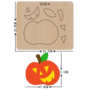 

New Halloween, pumpkin Wooden die Scrapbooking C-179-6 Cutting Dies Compatible with most die cutting machines