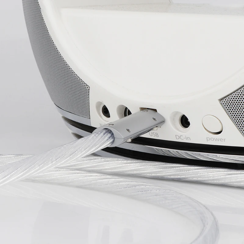 Hifi Nordost ODIN Top quality Silver Plated+Monosaudio shield USB Cable High Quality Type A to Type B Hifi Data Cable For DAC